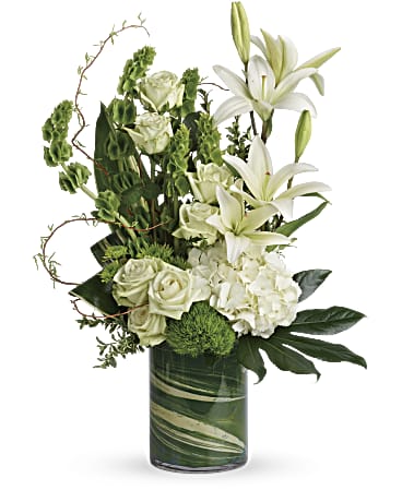 Tall Hydrangeas Lilies, Whites